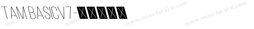 TAM BasicV7字体转换